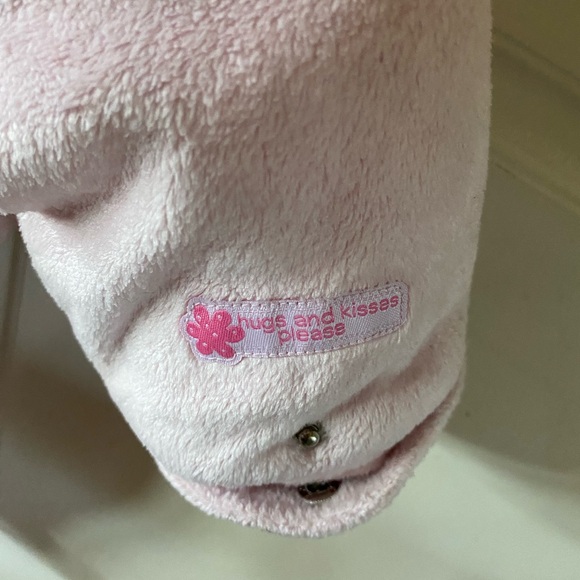 Carter's Baby Pink Fleece Onesie - Picture 5 of 6